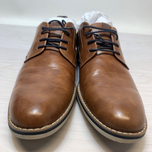 Freeman Morgan Memory Foam Men\'s Oxford Dress Shoes F118002 Brown Blue Size 11 M main image 9